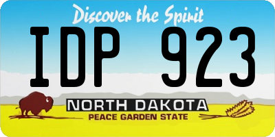 ND license plate IDP923