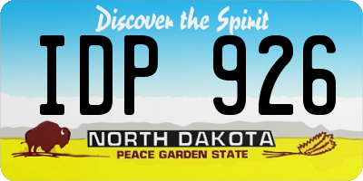 ND license plate IDP926