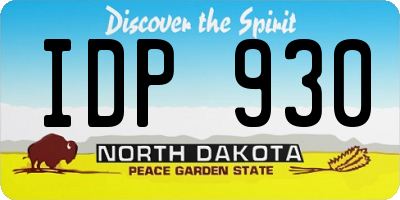 ND license plate IDP930