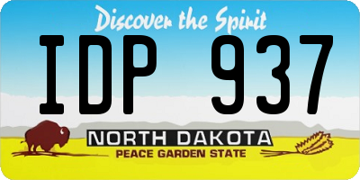 ND license plate IDP937