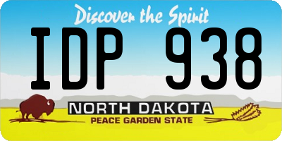 ND license plate IDP938