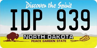 ND license plate IDP939