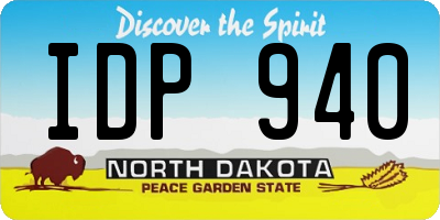 ND license plate IDP940