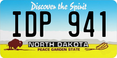 ND license plate IDP941