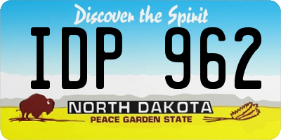ND license plate IDP962