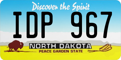 ND license plate IDP967