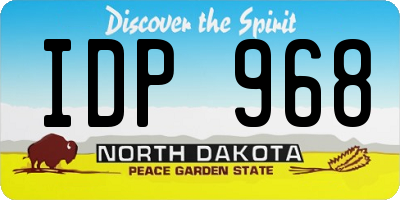 ND license plate IDP968