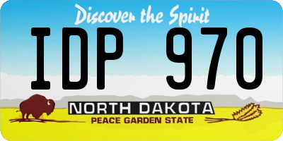 ND license plate IDP970