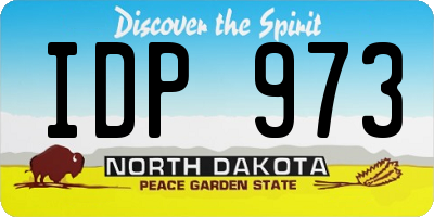 ND license plate IDP973