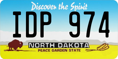 ND license plate IDP974
