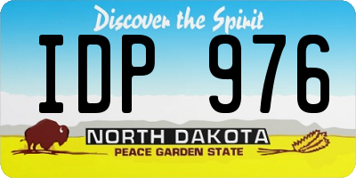 ND license plate IDP976