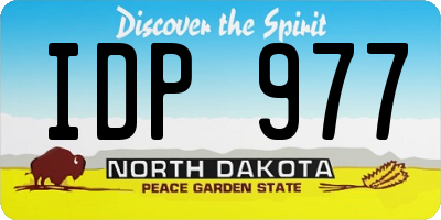 ND license plate IDP977