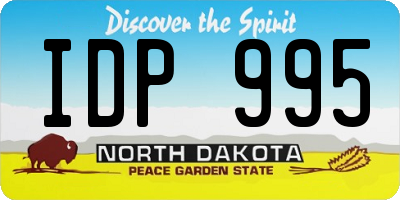 ND license plate IDP995