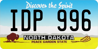 ND license plate IDP996