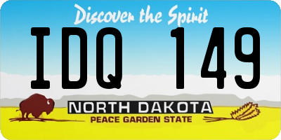ND license plate IDQ149