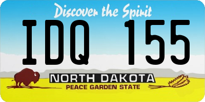 ND license plate IDQ155