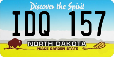 ND license plate IDQ157