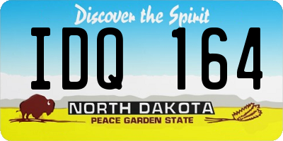ND license plate IDQ164