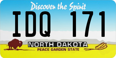 ND license plate IDQ171