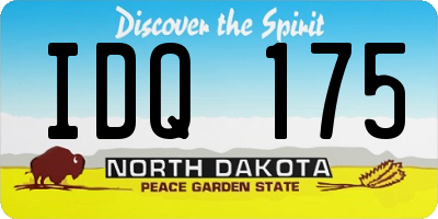 ND license plate IDQ175