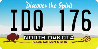 ND license plate IDQ176