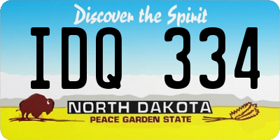 ND license plate IDQ334