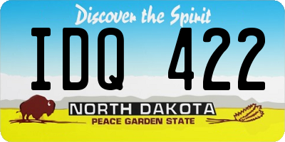 ND license plate IDQ422