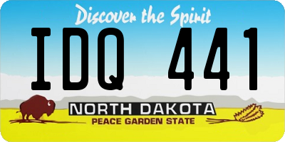 ND license plate IDQ441