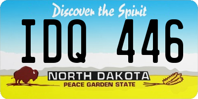 ND license plate IDQ446