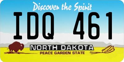 ND license plate IDQ461