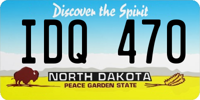 ND license plate IDQ470