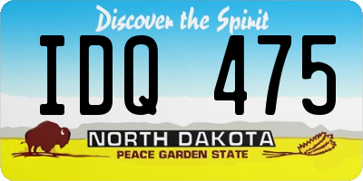 ND license plate IDQ475