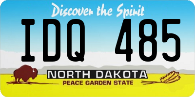 ND license plate IDQ485