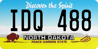ND license plate IDQ488