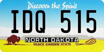 ND license plate IDQ515