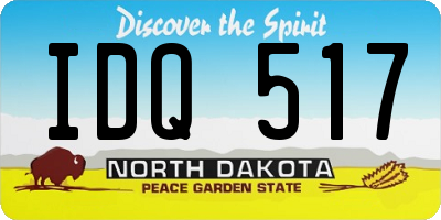 ND license plate IDQ517