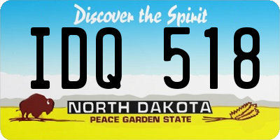 ND license plate IDQ518