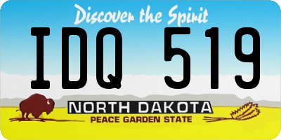 ND license plate IDQ519