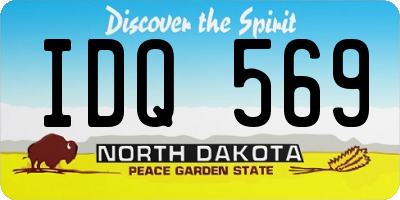 ND license plate IDQ569