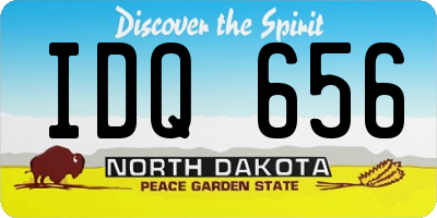 ND license plate IDQ656
