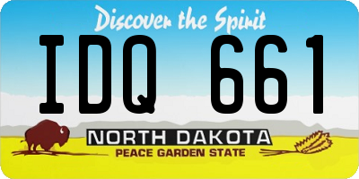 ND license plate IDQ661