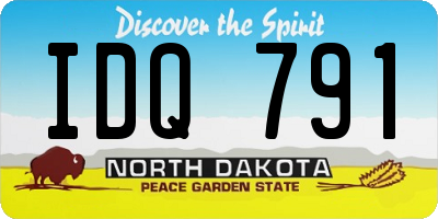 ND license plate IDQ791