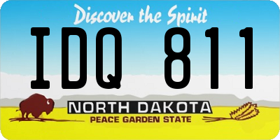 ND license plate IDQ811