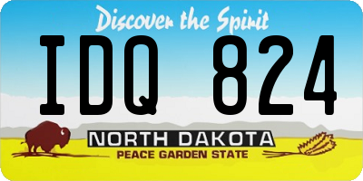 ND license plate IDQ824