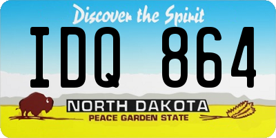 ND license plate IDQ864