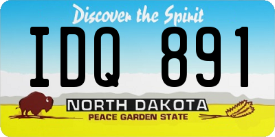 ND license plate IDQ891