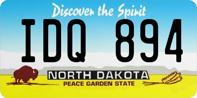 ND license plate IDQ894