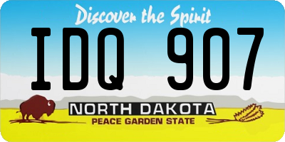 ND license plate IDQ907