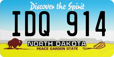 ND license plate IDQ914