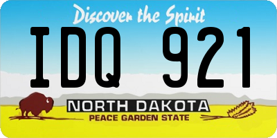 ND license plate IDQ921
